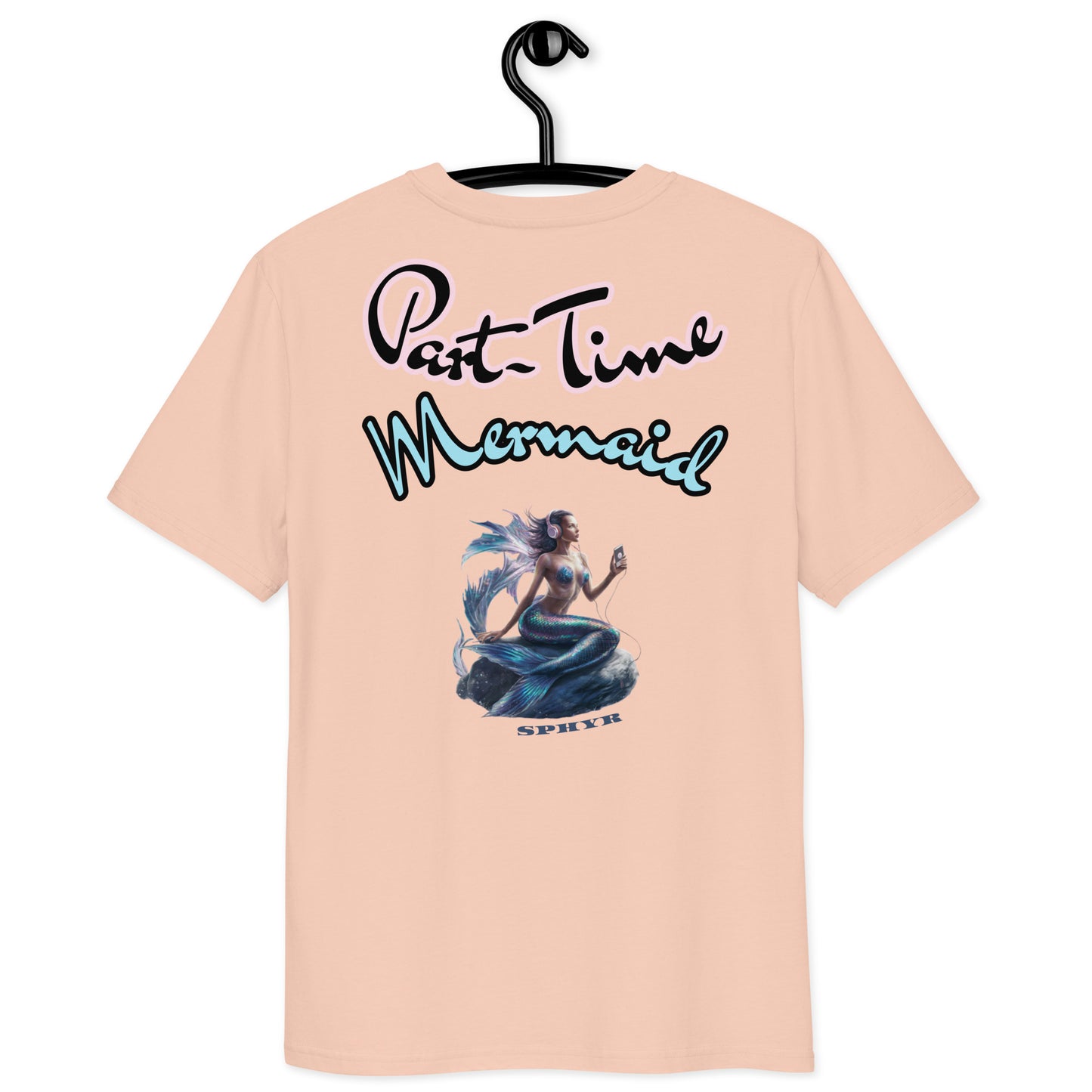 "Part-Time Mermaid" Embroidery T-shirt