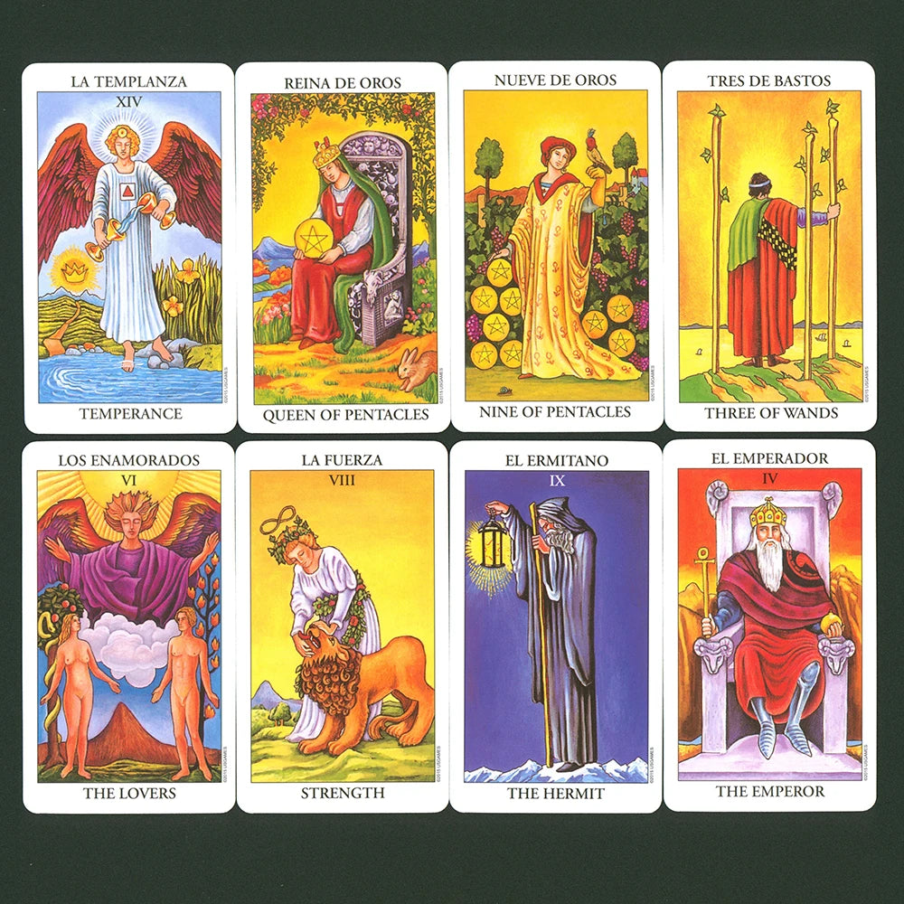 Classic Rider Tarot Cards in Spanish Version