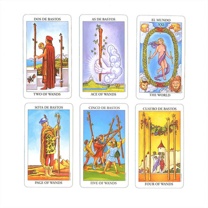 Classic Rider Tarot Cards in Spanish Version