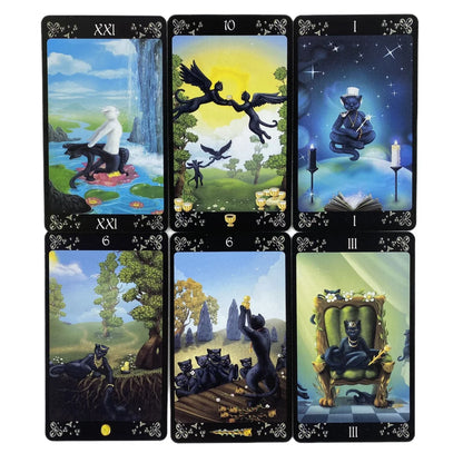 Black Cats Tarot Cards