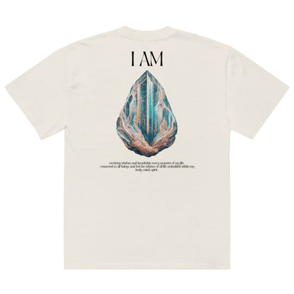 Oversized "I AM" Wisdom T-shirt with affirmations