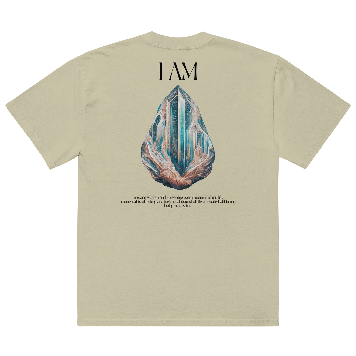 Oversized "I AM" Wisdom T-shirt with affirmations