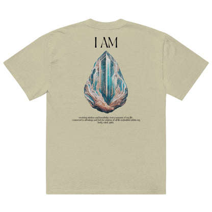 Oversized "I AM" Wisdom T-shirt with affirmations