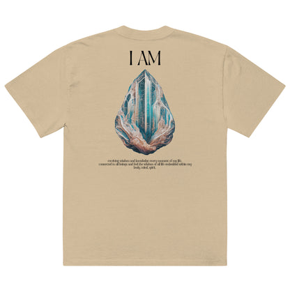 Oversized "I AM" Wisdom T-shirt with affirmations