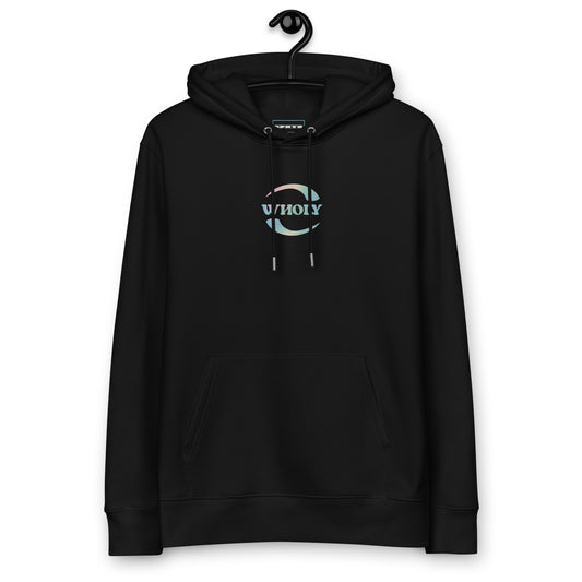 "WHOLY" Embroidery Hoodie