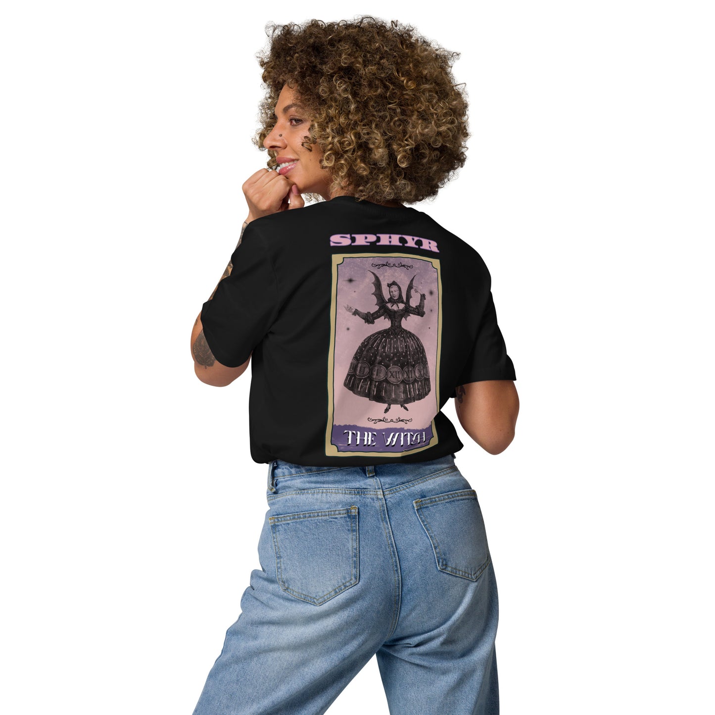 Tarot Card "The Witch" Embroidery T-shirt