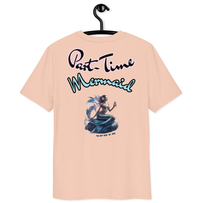 "Part-Time Mermaid" Embroidery T-shirt