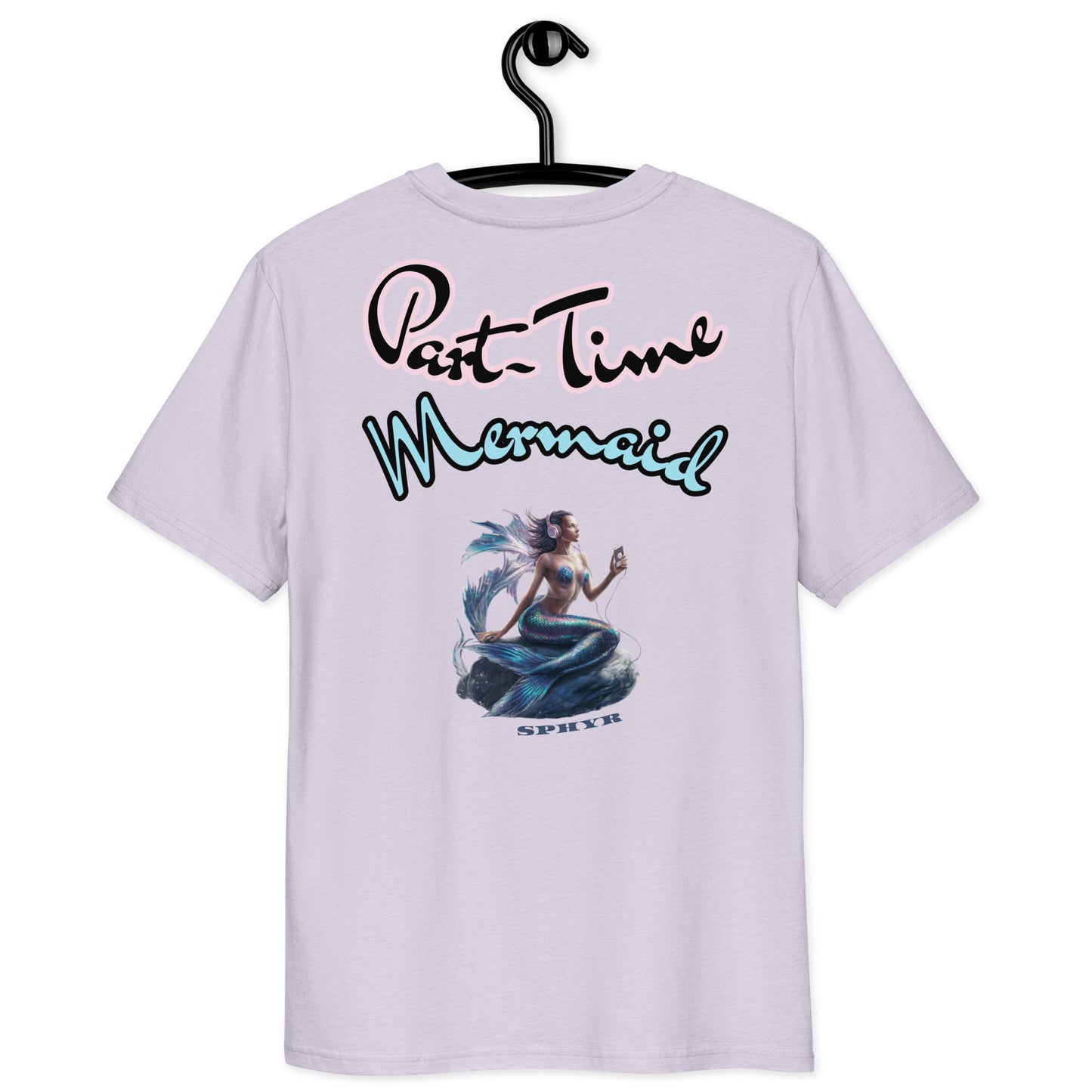 "Part-Time Mermaid" Embroidery T-shirt