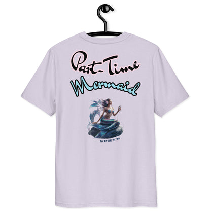 "Part-Time Mermaid" Embroidery T-shirt