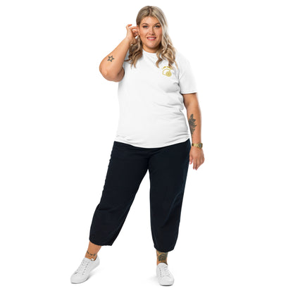 Happiness Embroidery T-Shirt with affirmations