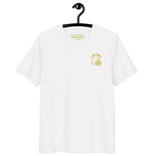 Happiness Embroidery T-Shirt with affirmations