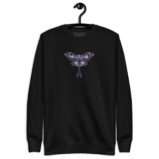 "Mood" Butterfly Embroidery Sweatshirt