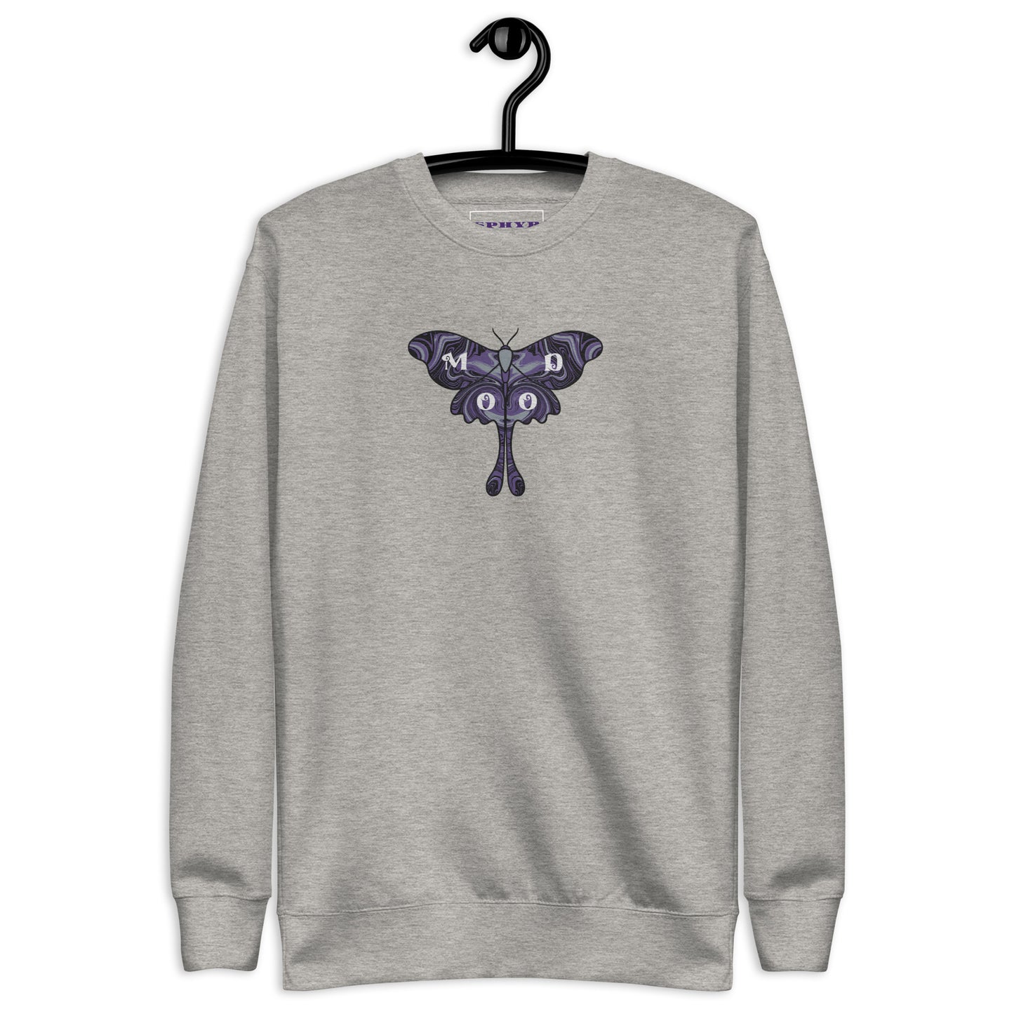 "Mood" Butterfly Embroidery Sweatshirt