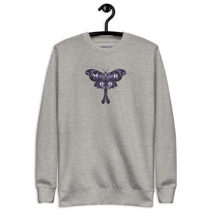 "Mood" Butterfly Embroidery Sweatshirt