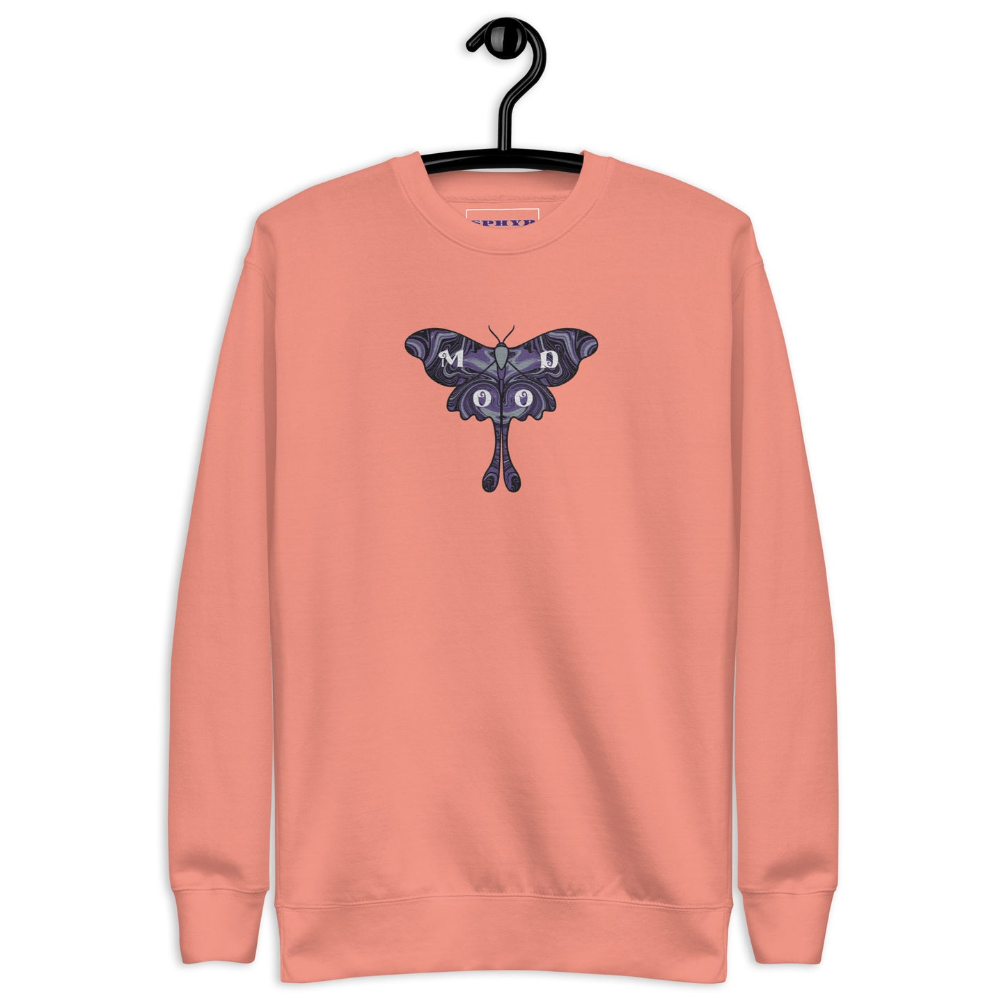 "Mood" Butterfly Embroidery Sweatshirt