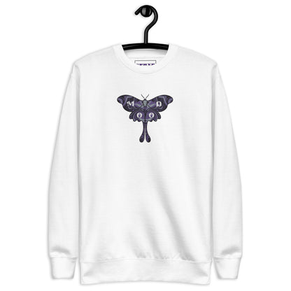 "Mood" Butterfly Embroidery Sweatshirt